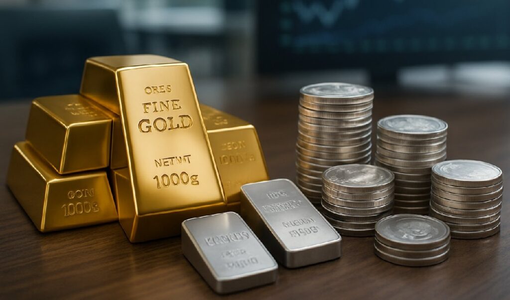 घट्यो सुनचाँदीको मूल्य