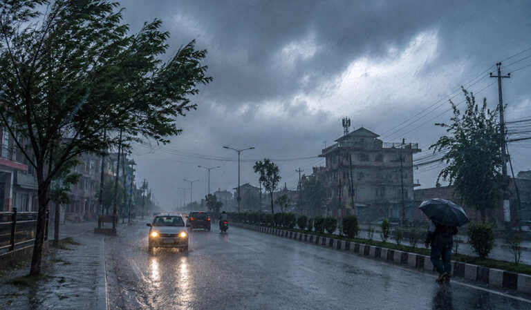 आज राति यी चार प्रदेशमा भारी वर्षाको सम्भावना
